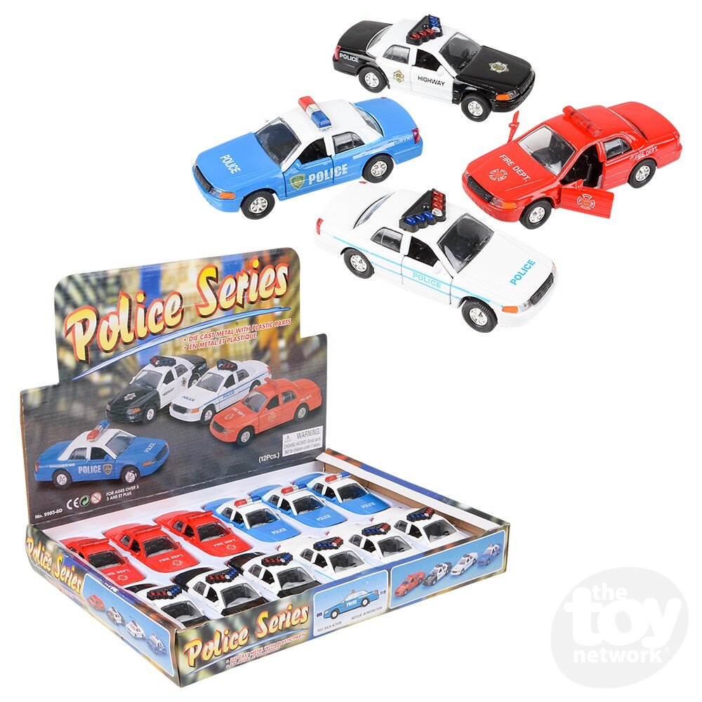 5" Die-Cast Pull Back Patrol Cars (Sold Separately)