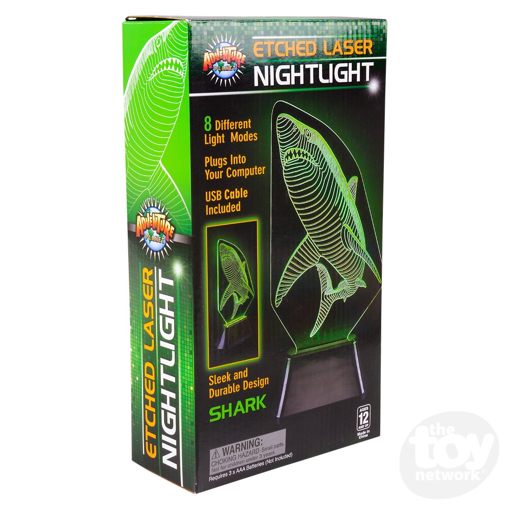 10" 3D Laser Light Shark
