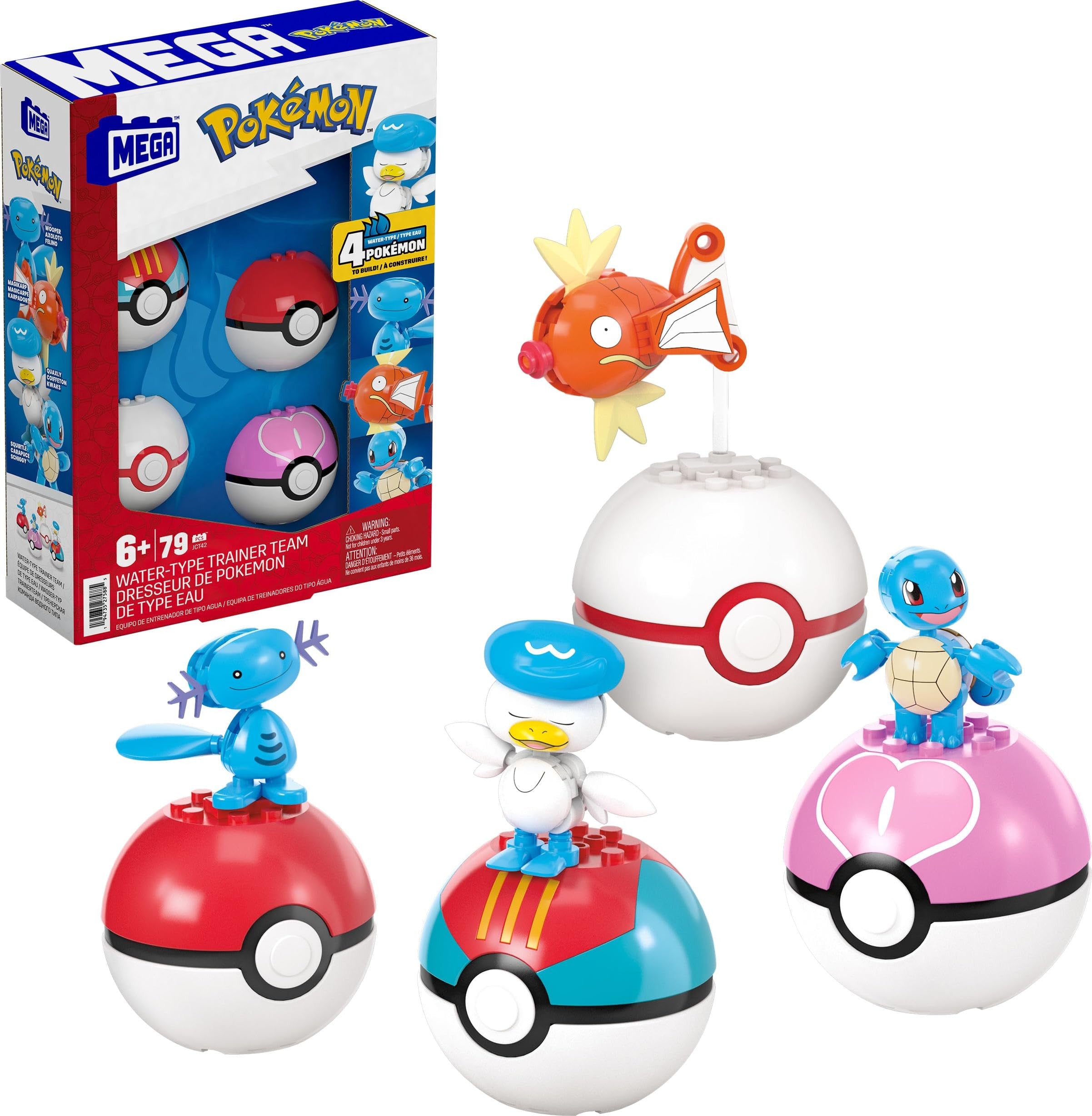 Mega Brands Pokémon Water Type Trainer Team