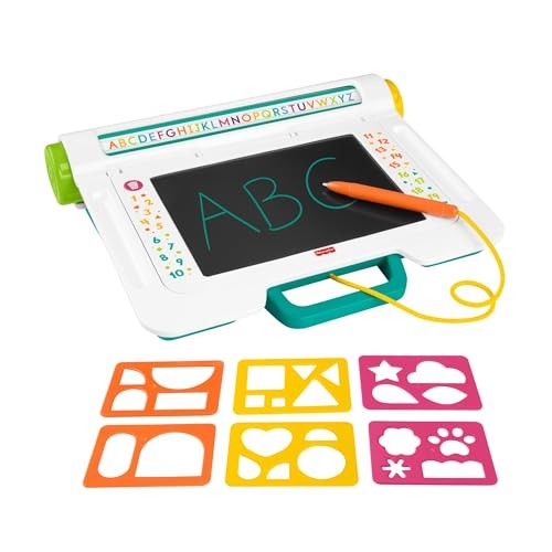 Fisher-Price Learn & Doodle Desk Mess-Free Writing & Drawing Tablet with LCD Screen for Kids