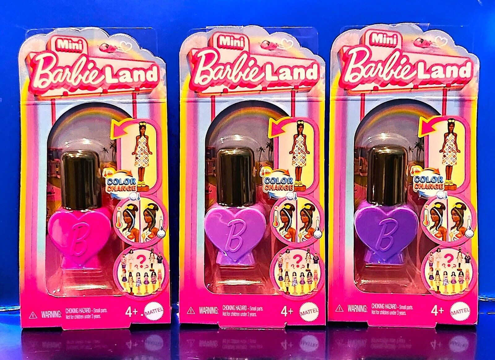Barbie Mini BarbieLand Fashionistas Dolls 1.5-inch Dolls in “Nail Polish” Container Surprise Reveal (Styles May Vary 1 Figure per purchase)