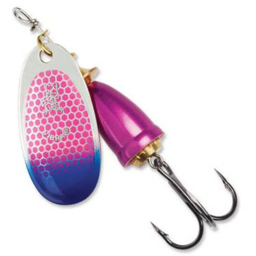 Blue Fox Classic Vibrax 04 Plated Tackle 1/4oz (Cerise Scale/Blue Tip UV)