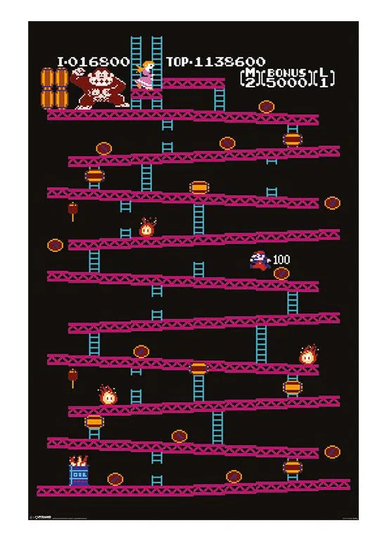 Donkey Kong – Level 1 Poster (IN-STORE PICKUP ONLY)