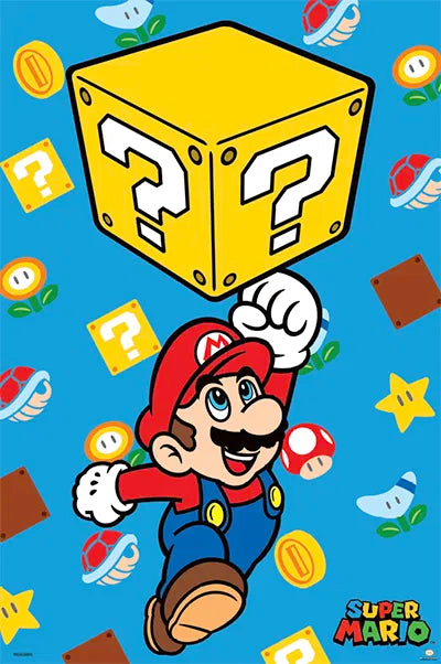 Super Mario - Block Jump Poster (IN-STORE PICKUP ONLY)