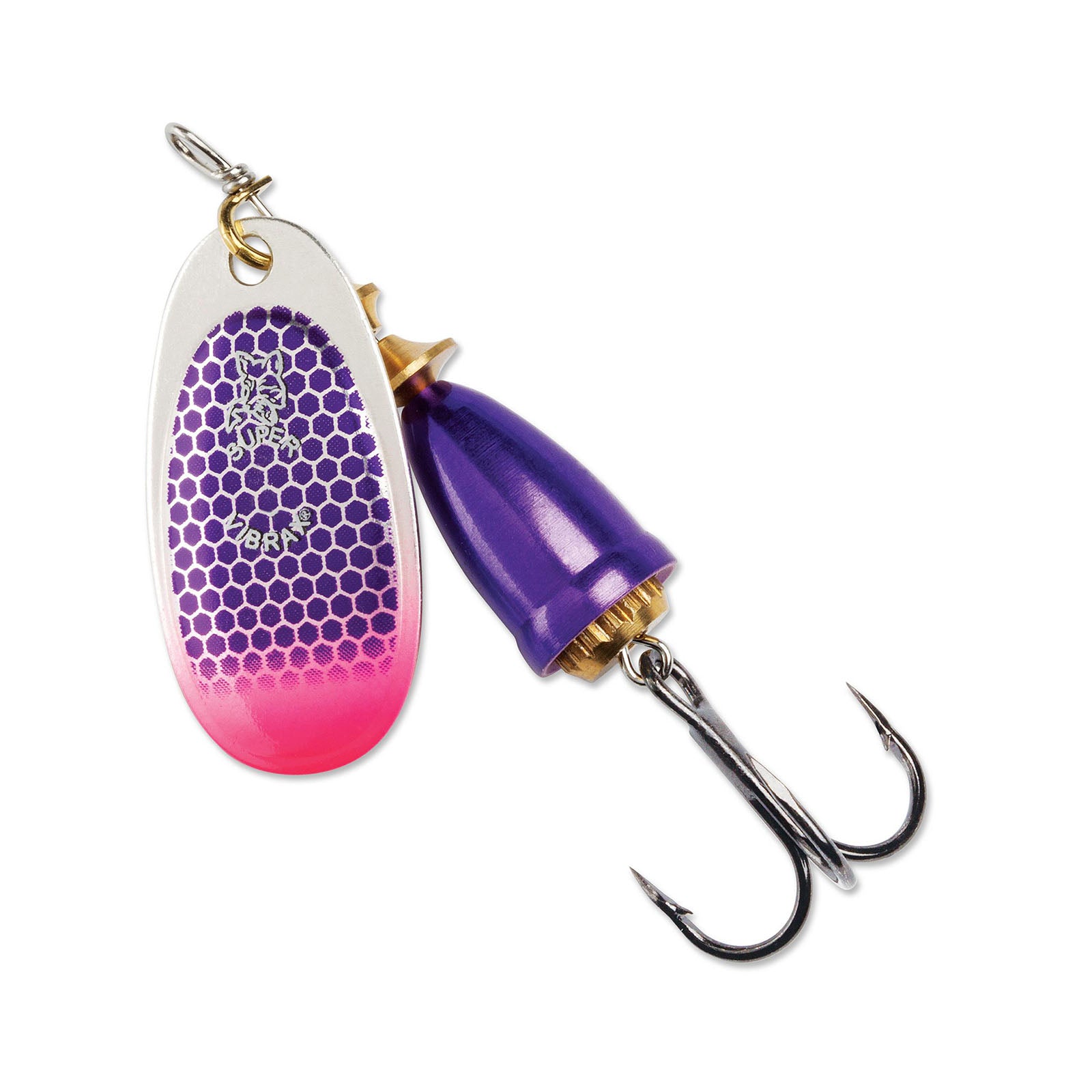 Blue Fox Classic Vibrax 02 Spinner 3/16oz (Purple Scale/Pink Tip UV)