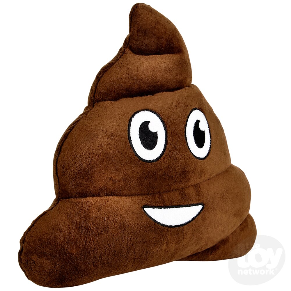12" Poop Emoticon Pillow