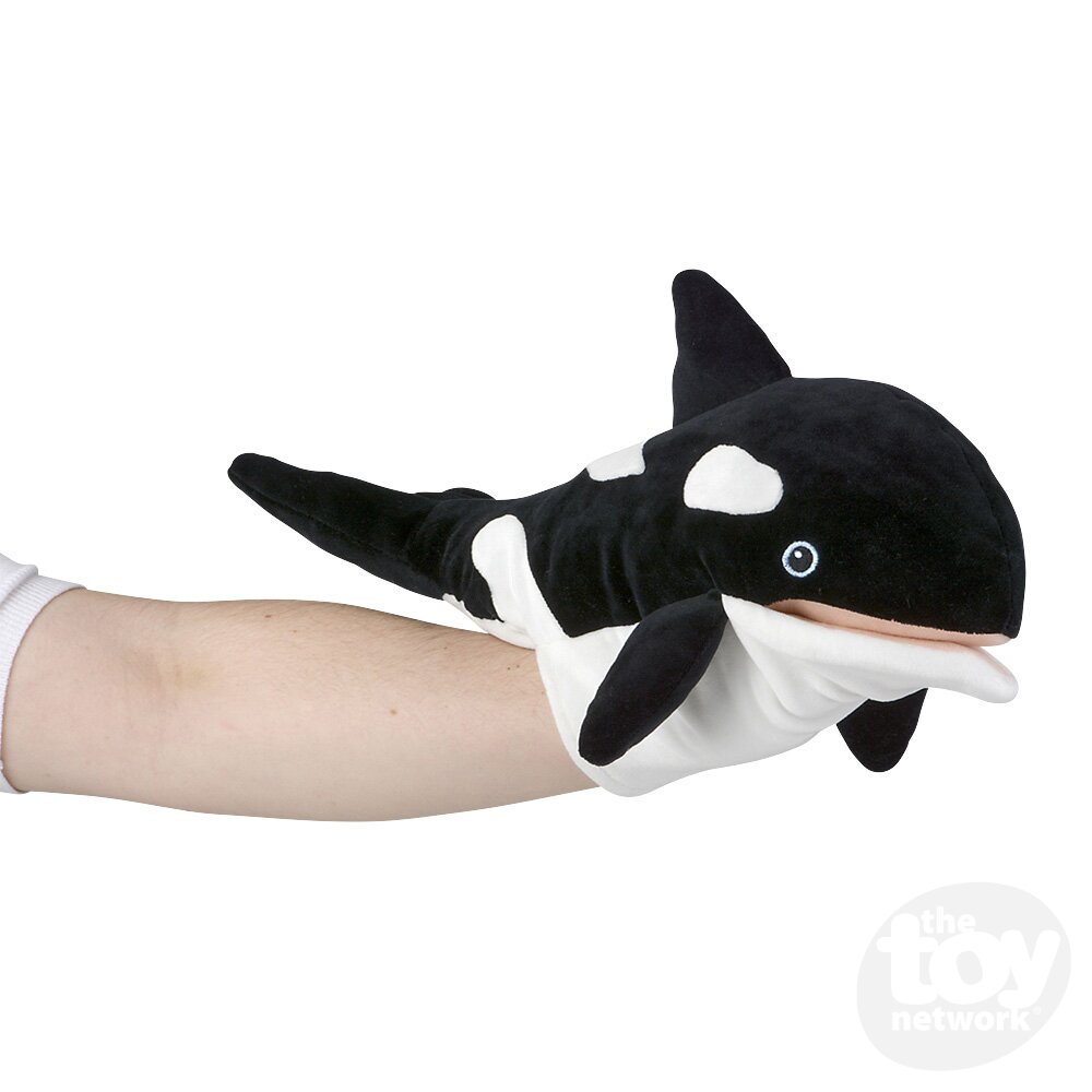 15" Ocean Safe Orca Puppet