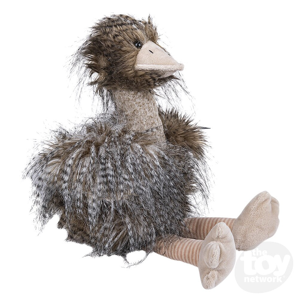 13" Long Hair Emu Plush