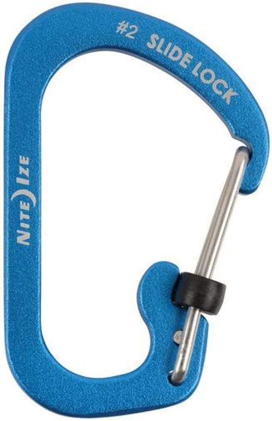 Nite Ize SlideLock Carabiner, Size #2, Blue