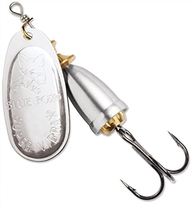 Blue Fox Classic Vibrax 06 Plated 5/8 Oz Fishing Lures (Silver)