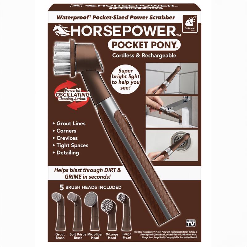 Horsepower Pocket Pony Scrubber Microfiber/Stainless Steel 1 pk
