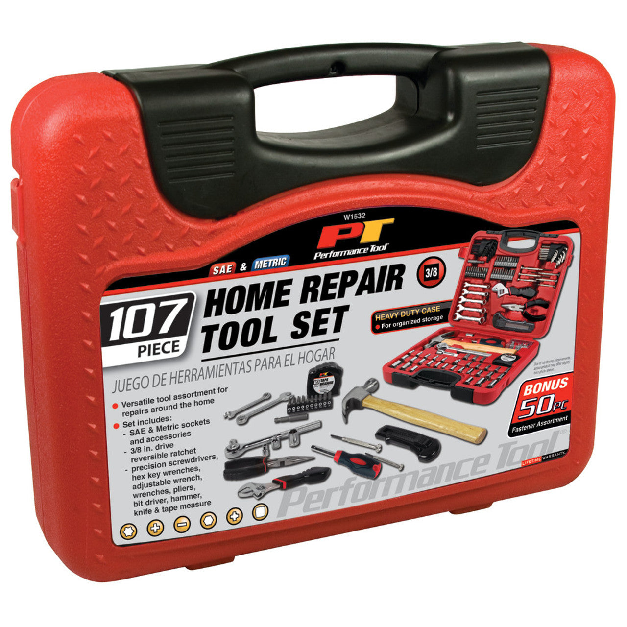107 pc. Home & Auto Tool Set
