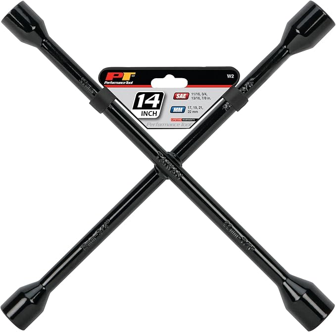 14" Metric 4-Way Cross Lug Wrench