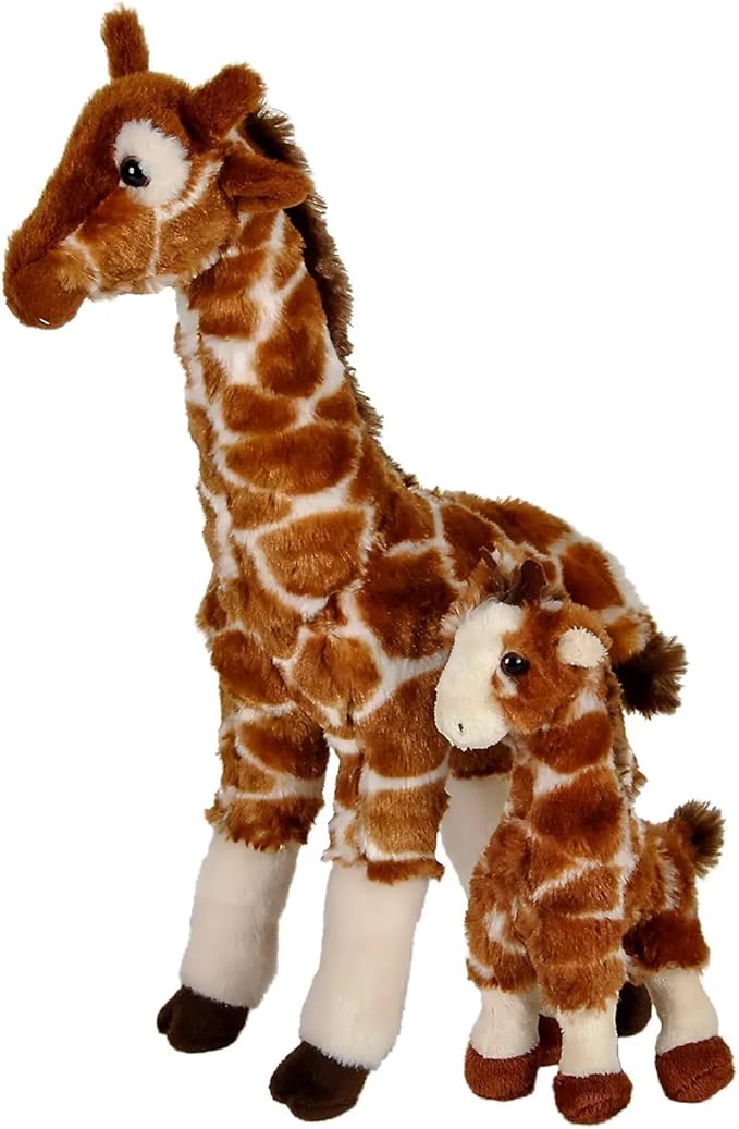 14.5" And 8" Birth Of Life Giraffe Plush
