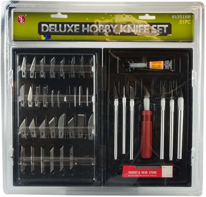 Sona Enterprises 51-Piece Deluxe Hobby Knife Set