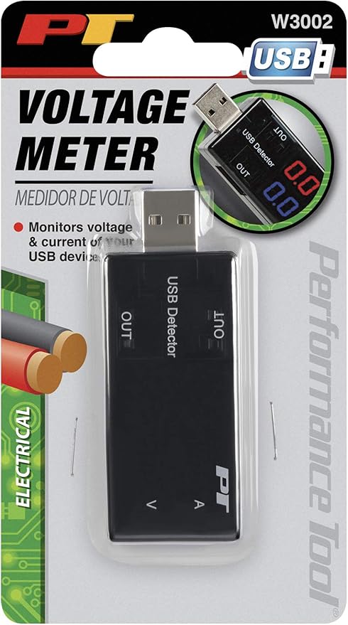 Performance Tool USB Digital Voltage and Current Monitor