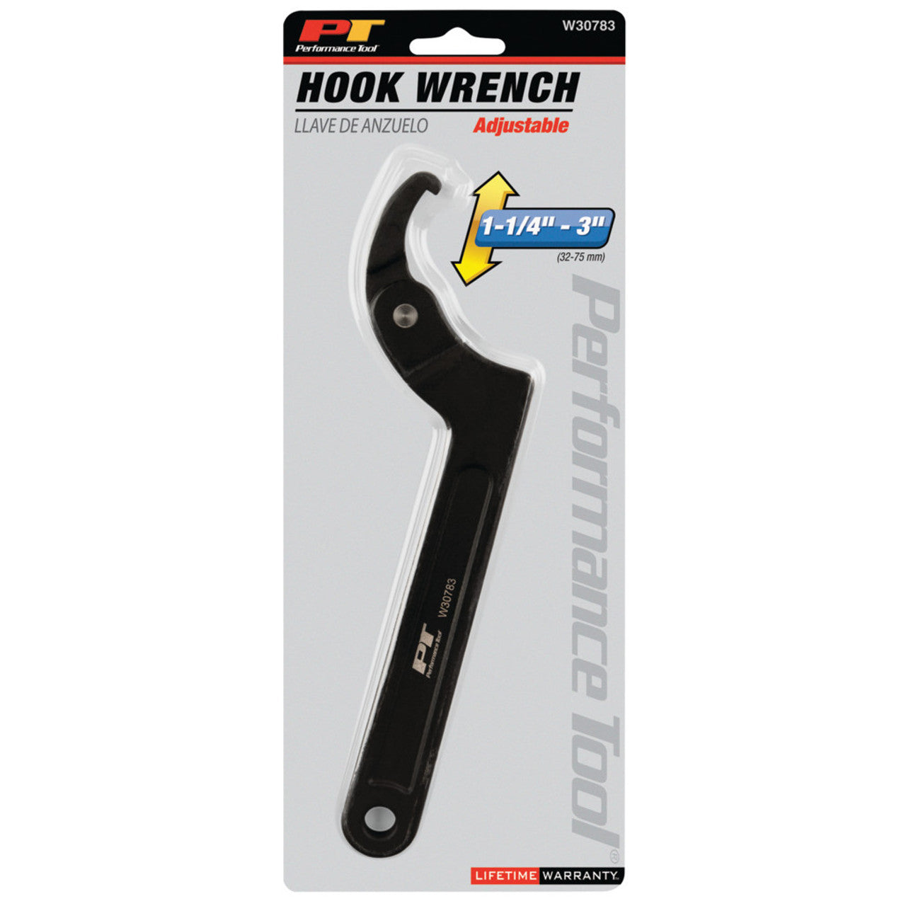 Adjustable Hook Wrench 1-1/4"-3"