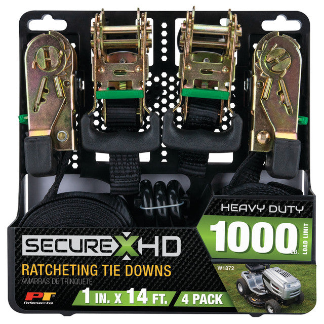 Performance Tools 4 pk. 1" X 14' Tie Down Straps