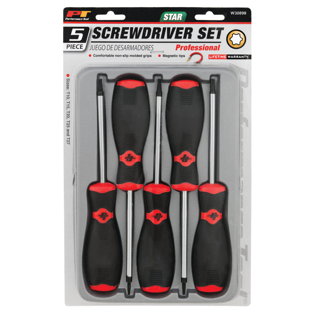 Performance Tool 5 pc. Star Screwdriver Set