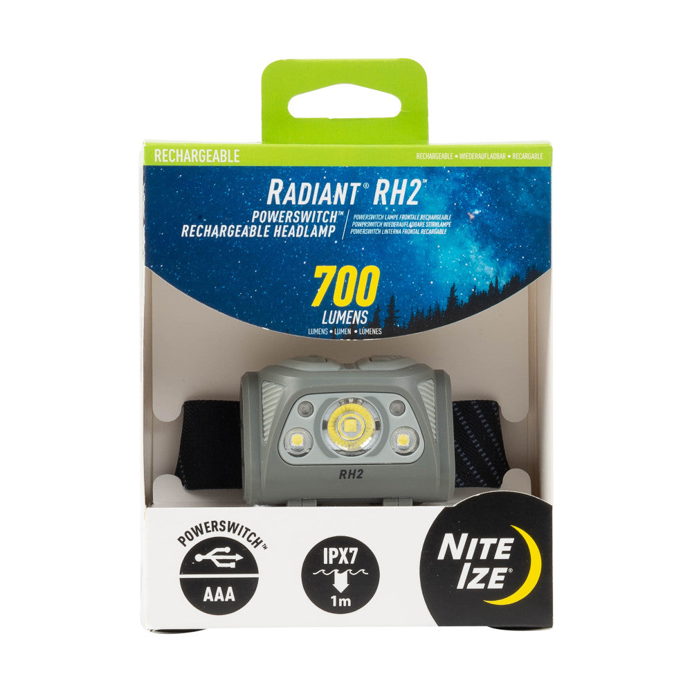 Nite Ize PowerSwitch Rechargeable Headlamp - Black/Grey