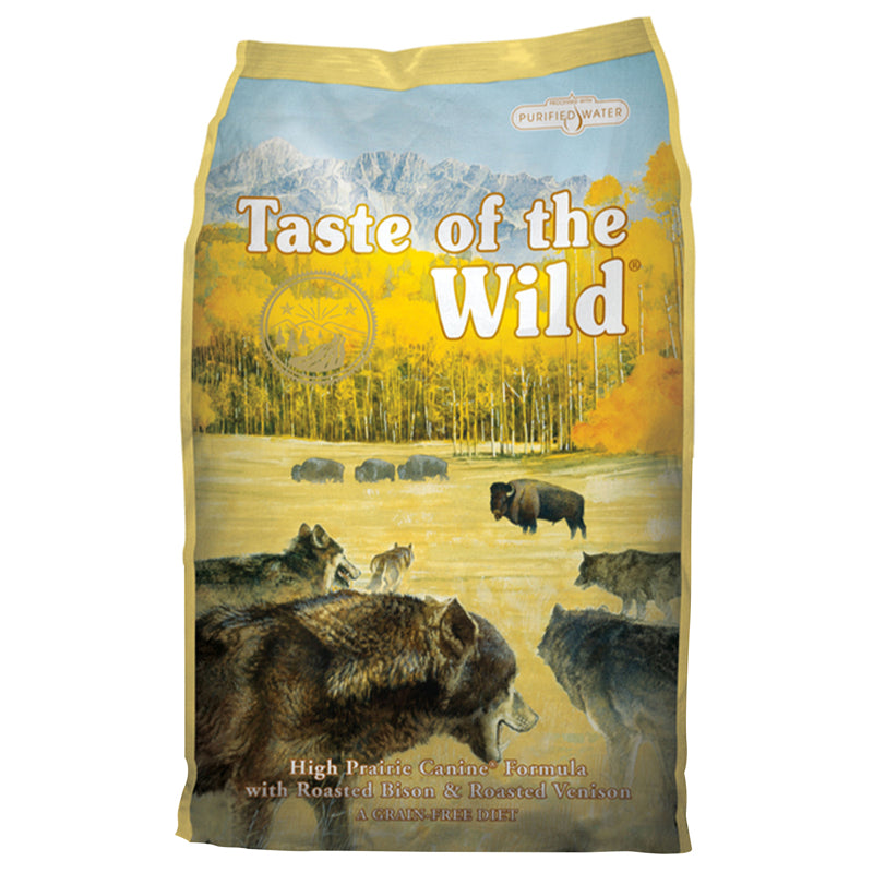 Taste of the Wild High Prairie All Ages Roasted Bison & Venison Dry Dog Food Grain Free 14 lb