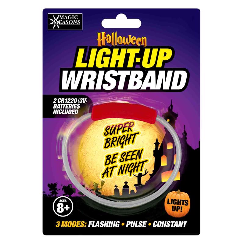 (Archive for Season)Magic Seasons Fun Flashers LED Halloween Light-Up Wristband 1 pk