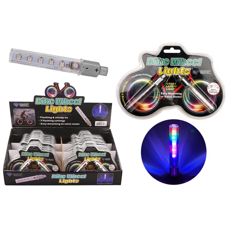 Diamond Visions Deluxe Bike Wheel Lights Multicolored 2 pc