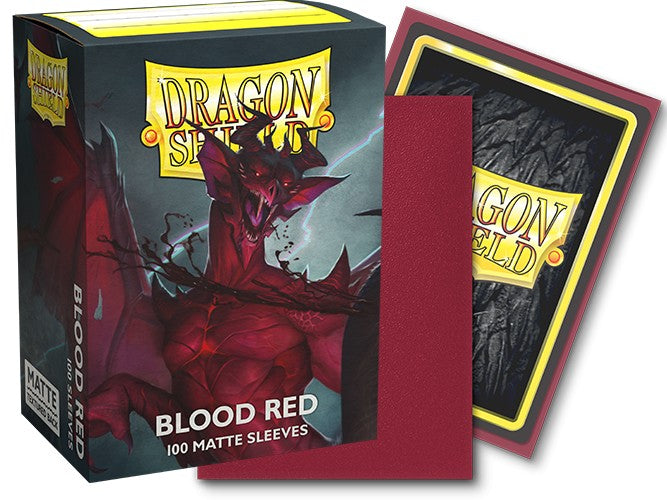 Dragon Shield Sleeves: Standard Matte - Blood Red 100CT