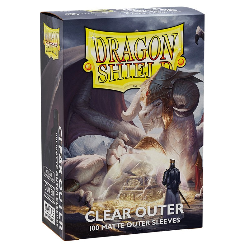 Dragon Shield Sleeves: Outer Sleeves Standard Matte - Clear 100CT