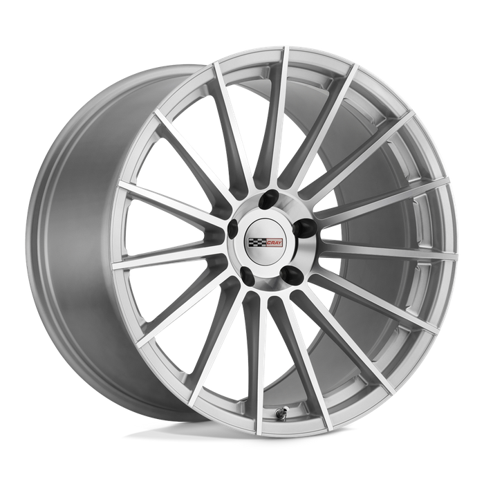 Cray MAKO 19X10 37 5X120.65/5X4.75 SILVER W/ MIRROR CUT FACE