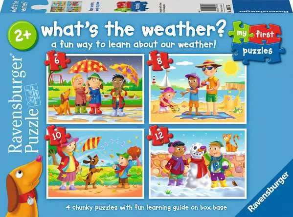 Children’s Jigsaw Puzzle What's the Weather? - 6 + 8 + 10 + 12 Pieces Puzzle