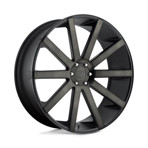 DUB 1PC S121 SHOT CALLA 24X10 30 6X139.7/6X5.5 MATTE BLACK DOUBLE DARK TINT
