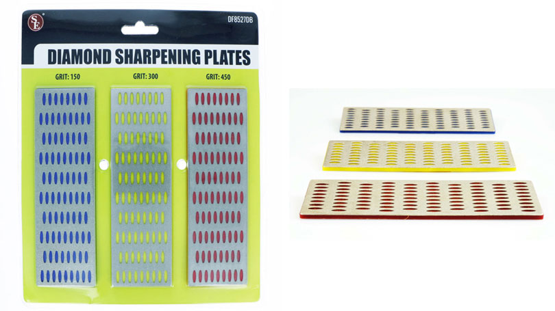 Sona Enterprises 3-piece 6"x 2" Diamond Sharpening Block Set