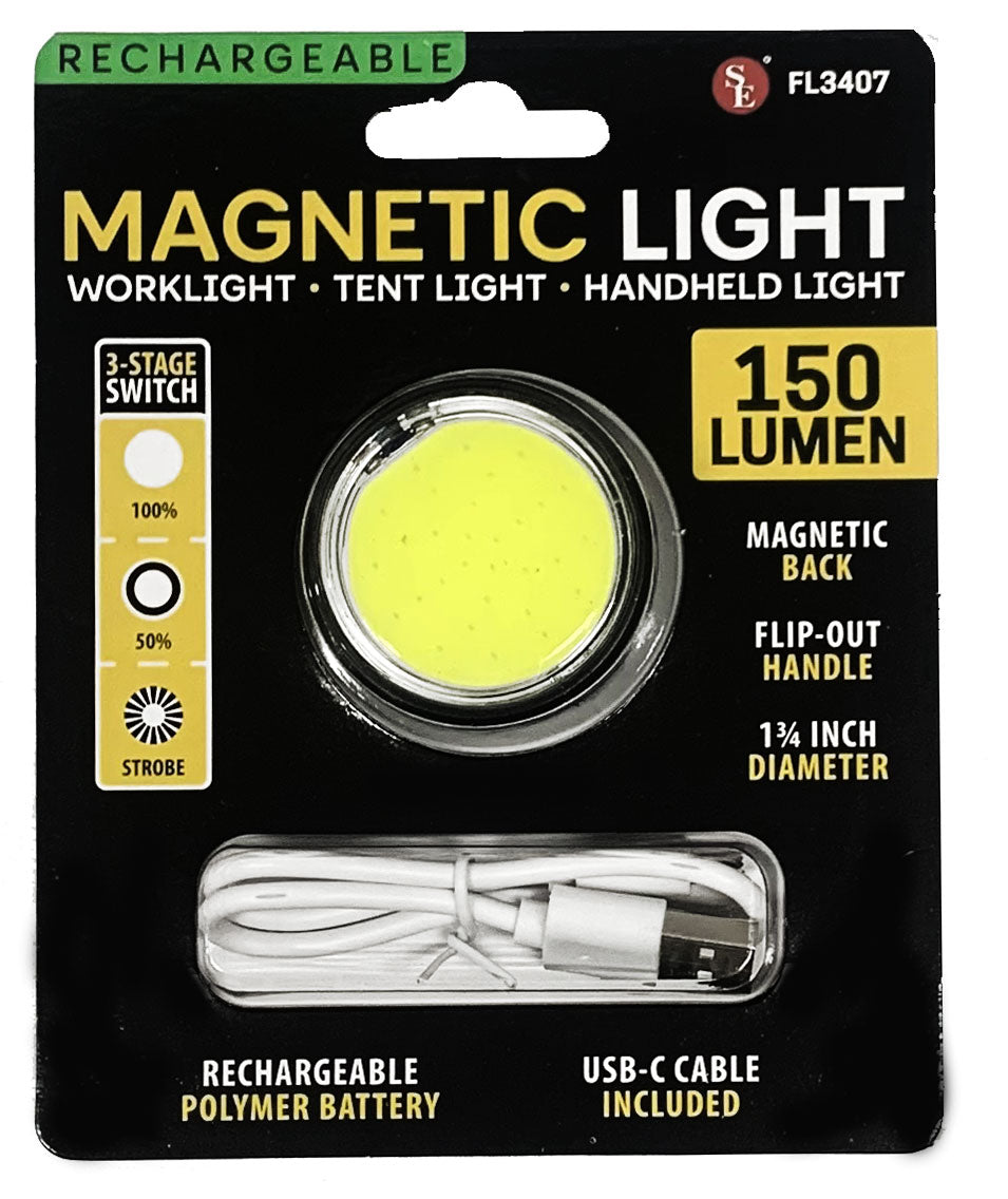 Sona Enterprises 150 Lumen Rechargeable 3-IN-1 Hanging Magnetic Light