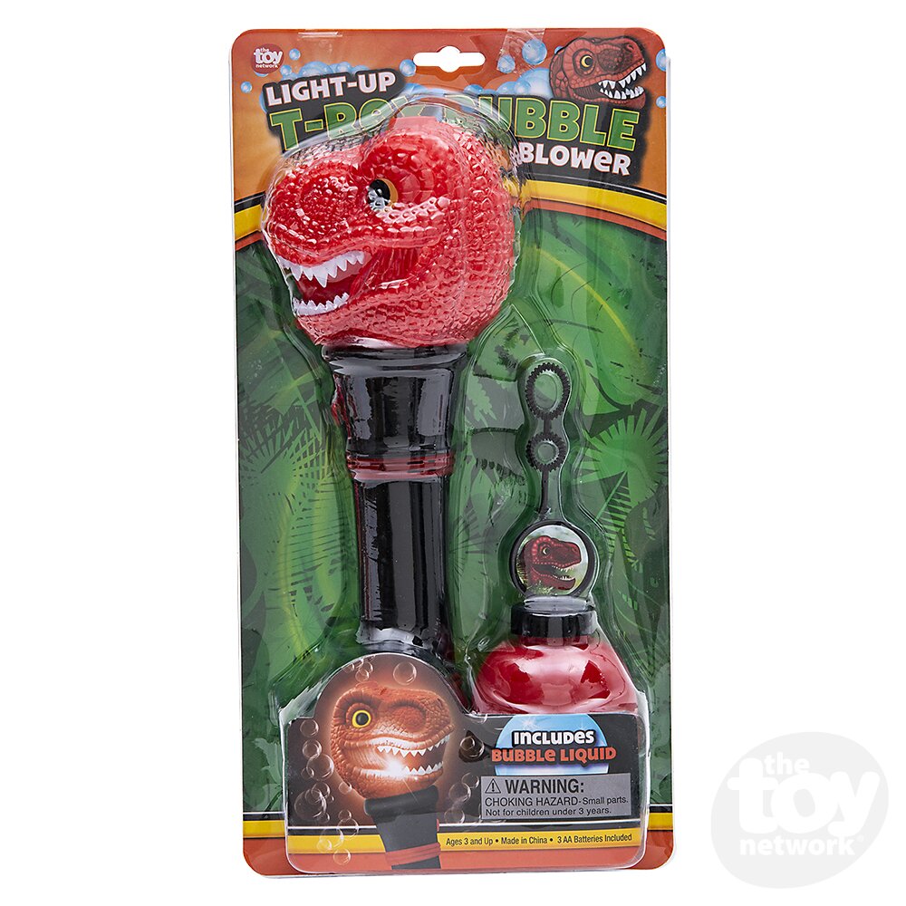 11.5" T-Rex Light-Up Bubble Blower