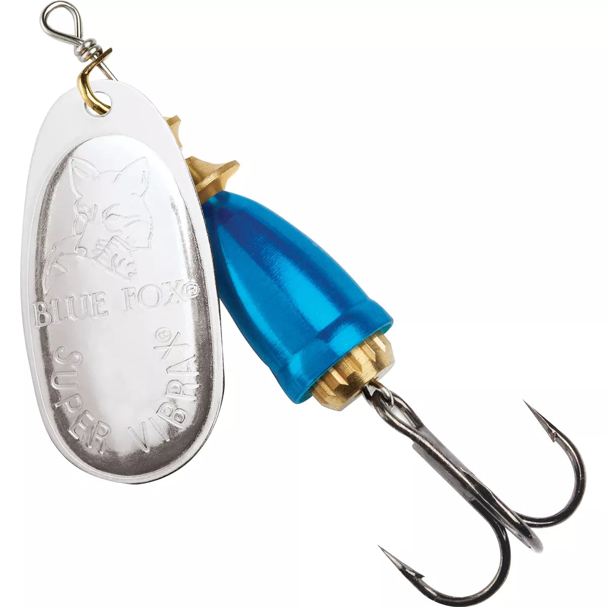 Blue Fox Classic Vibrax 06 Plated 5/8 Oz Fishing Lures (Chrome/Blue)