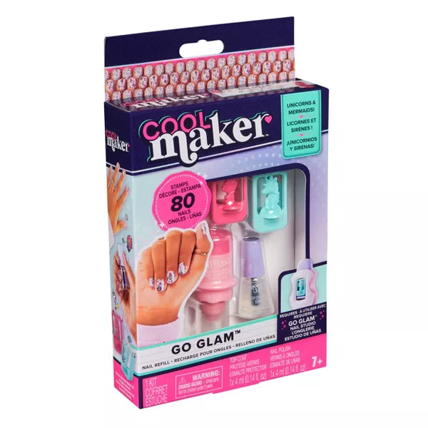 Cool Maker 4pc Go Glam Nail Studio Refill Beauty Kit
