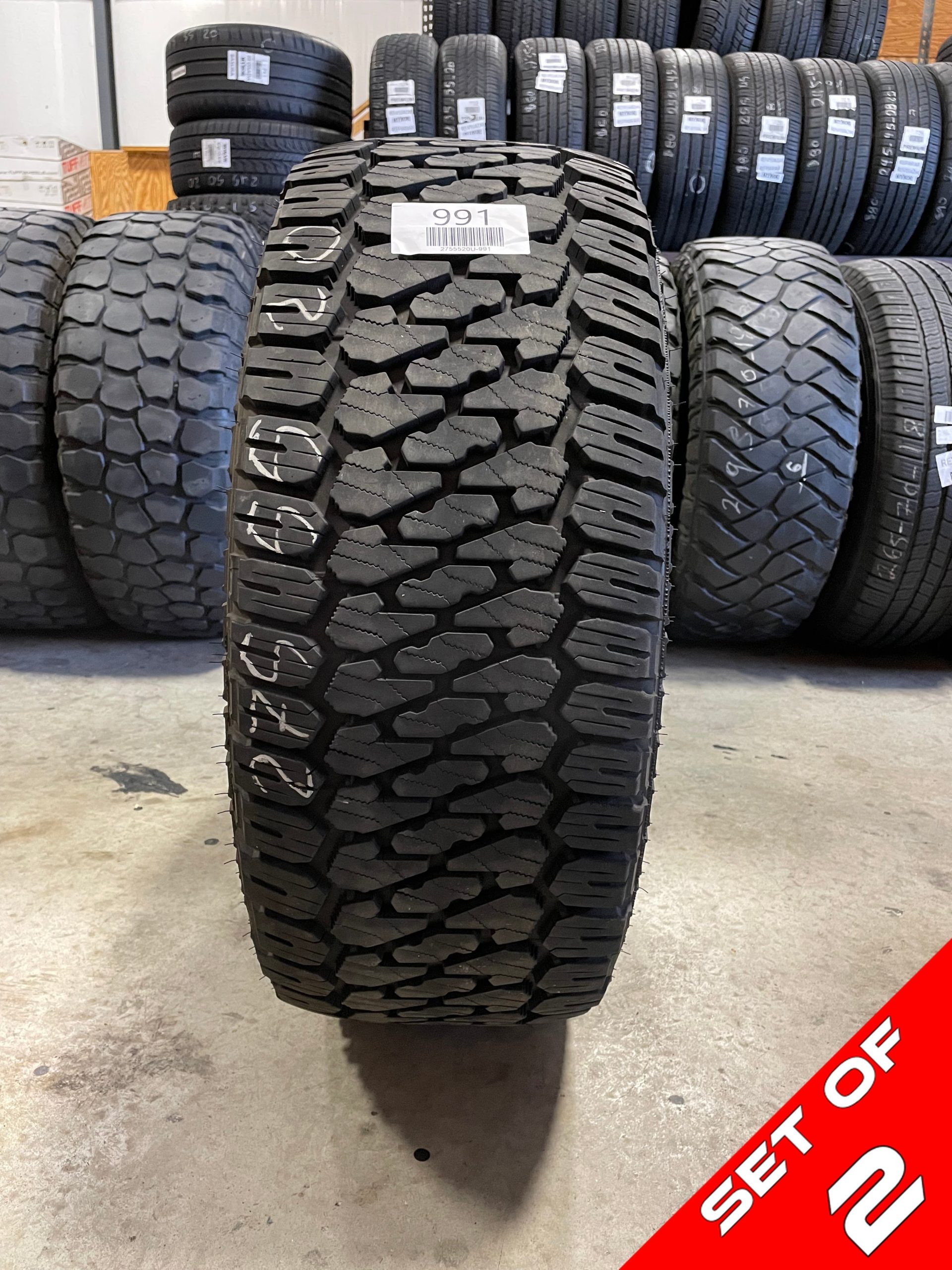 SET OF 2 275/55R20 Firestone Destination X/T 120/117 R E - Used Tires