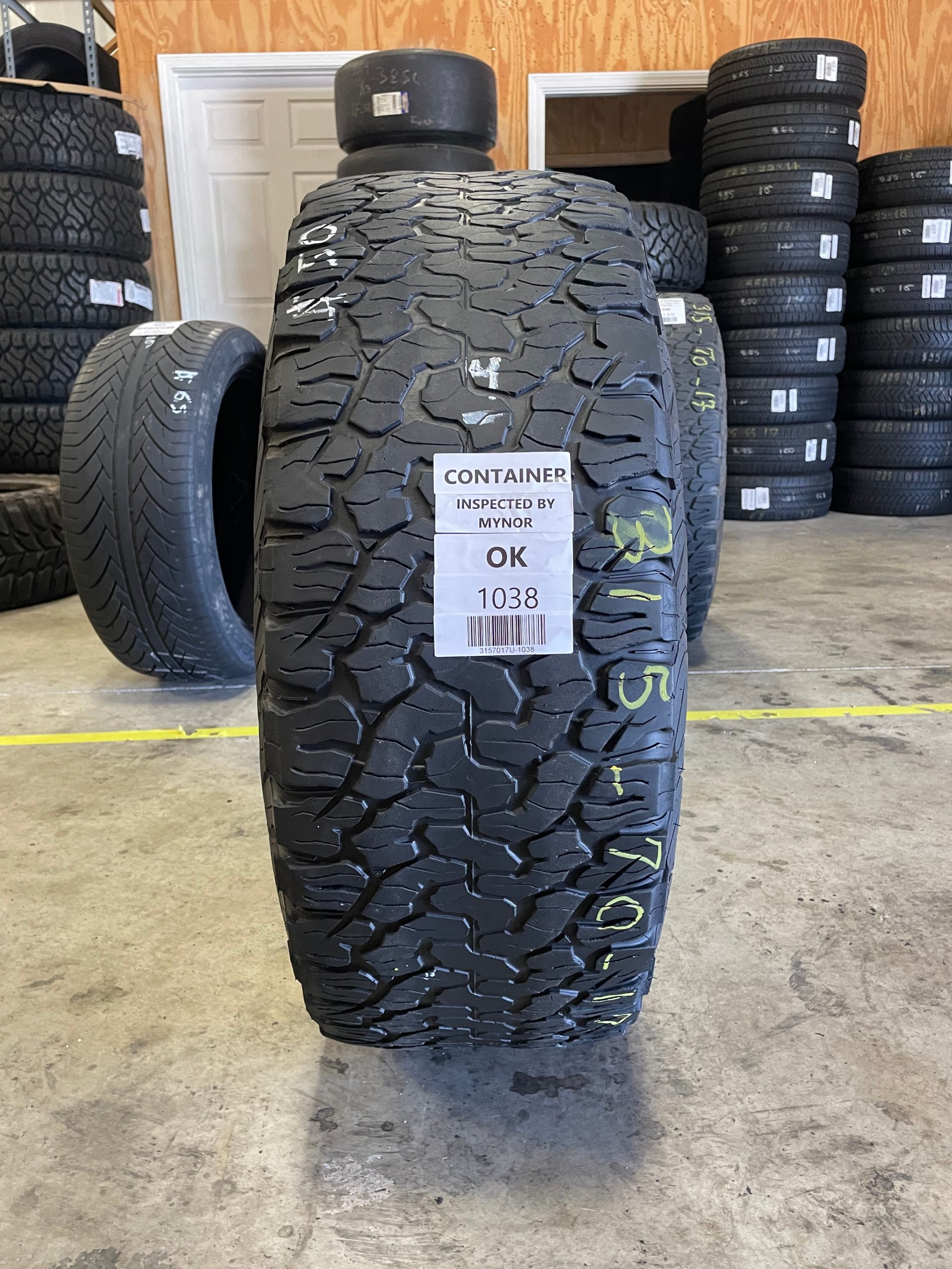 SET OF 3 315/70R17 Bfgoodrich All-Terrain T/A KO2 113/110 S C - Used Tires