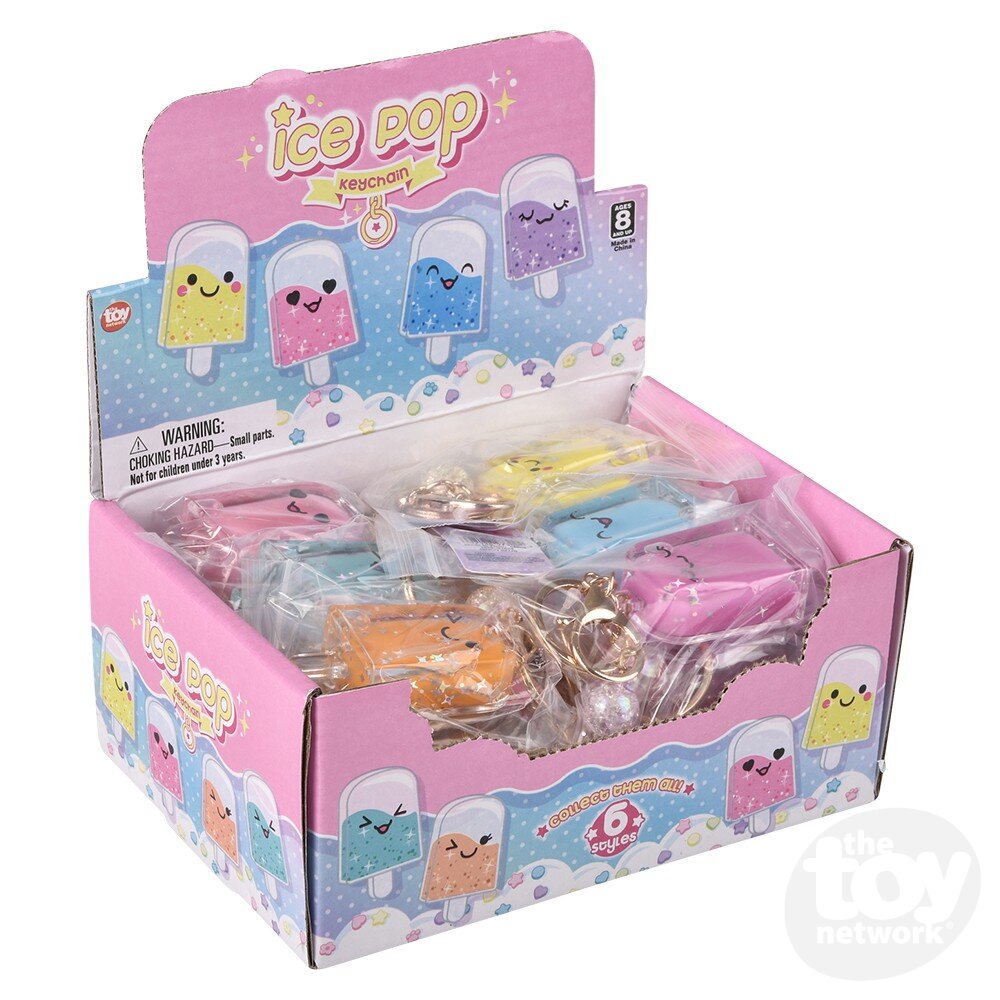 2.5" Kawaii Ice Pop Glitter Clip On (Sold Separately)