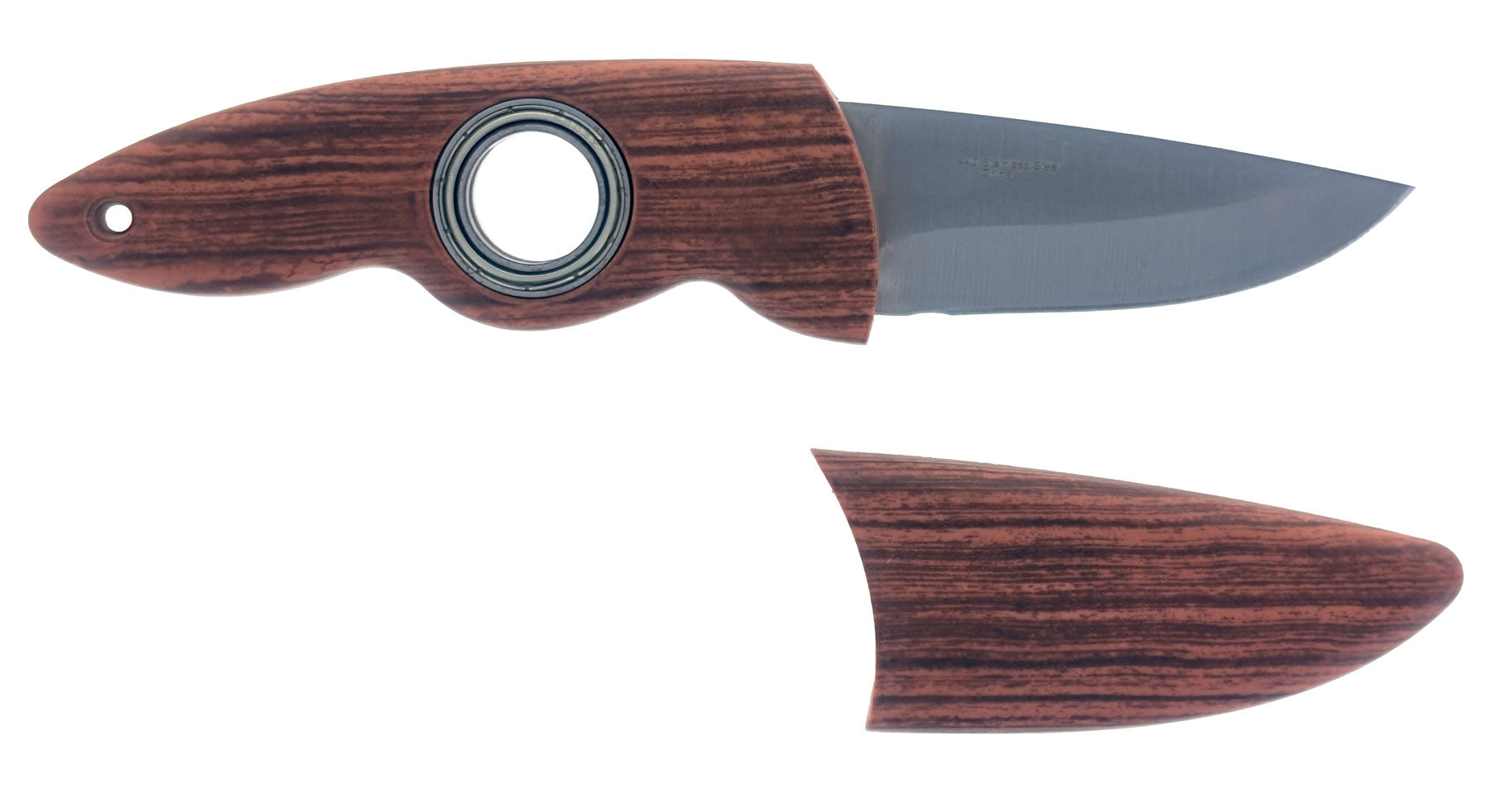 Sona Enterprises 2-3/4" Blade Fixed Blade Mini Hunting Knife with Finger Hole