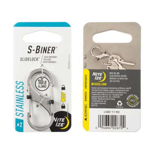Nite Ize S-Biner® SlideLock® Stainless Steel