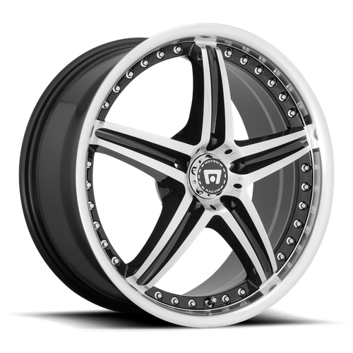 Motegi MR107 D5S 16X7 45 5X110/5X110 Gloss Black Machined