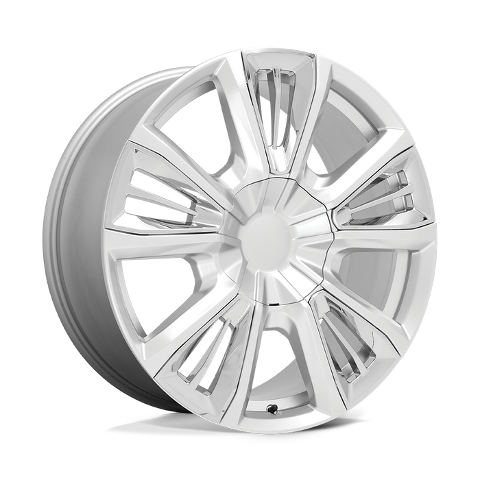 PERFORMANCE REPLICAS PR212 22X9 28 6X139.7/6X5.5 Silver With Chrome Accents
