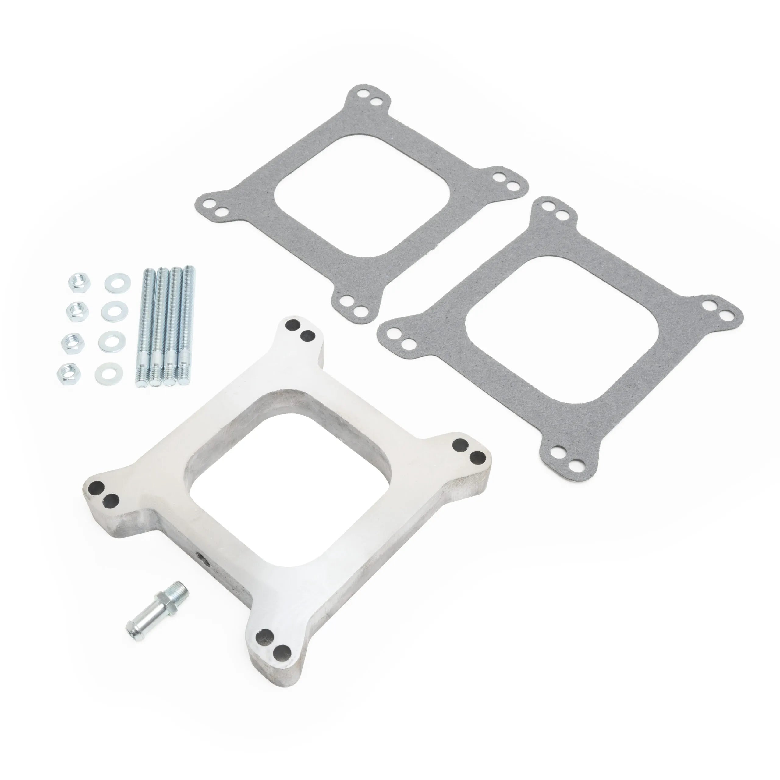 Racing Power Company R2103 1" Aluminum Carb Spacer 4150 Holley W/ Vacuum Port Kit