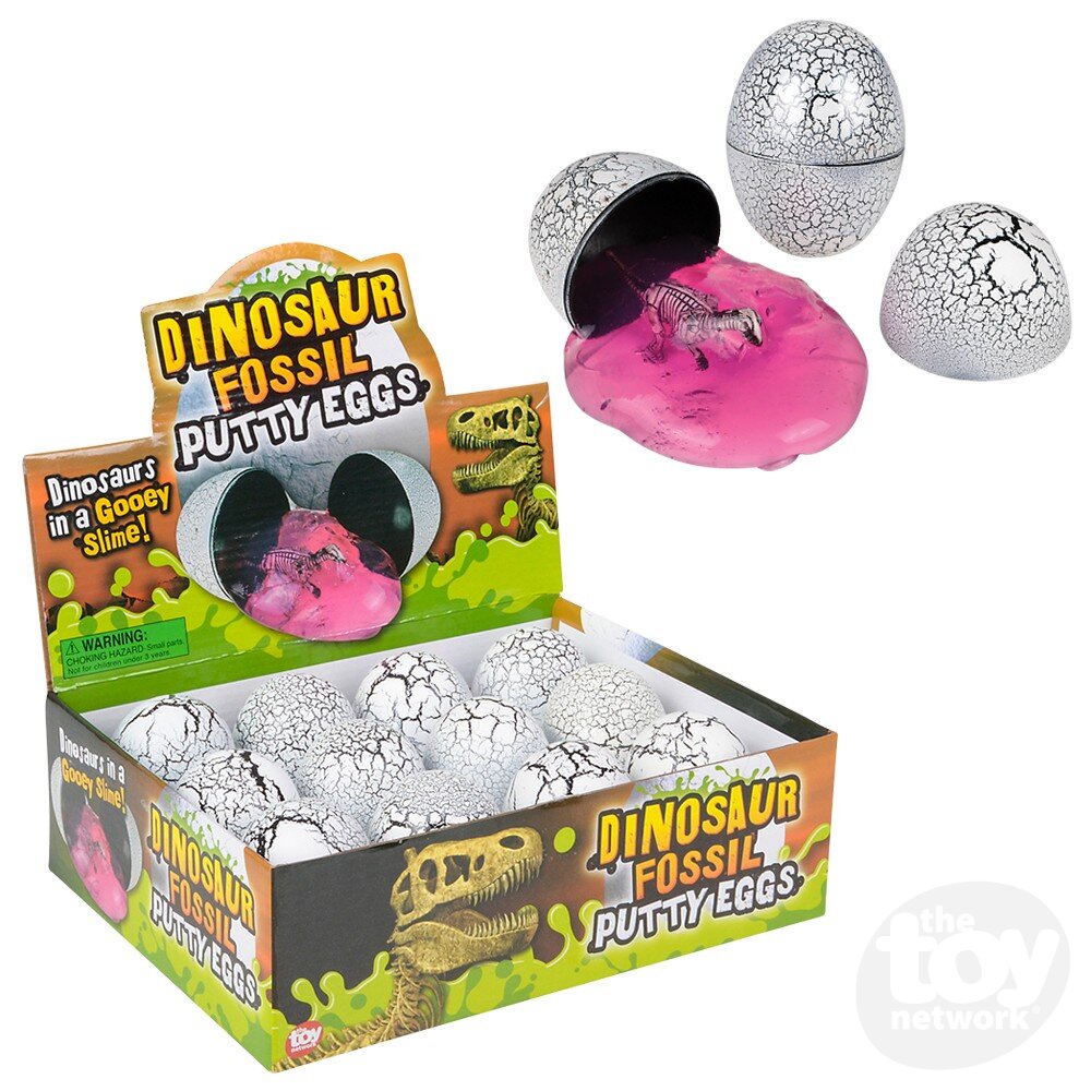 4.5" Dinosaur Fossil Egg Putty (Sold Separately)