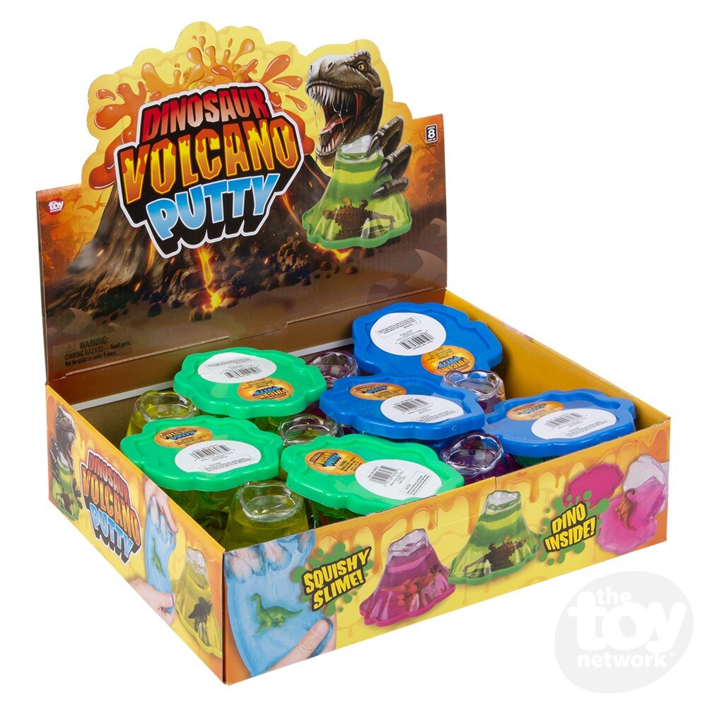 4" Volcano Dinosaur Putty (Sold Separately)