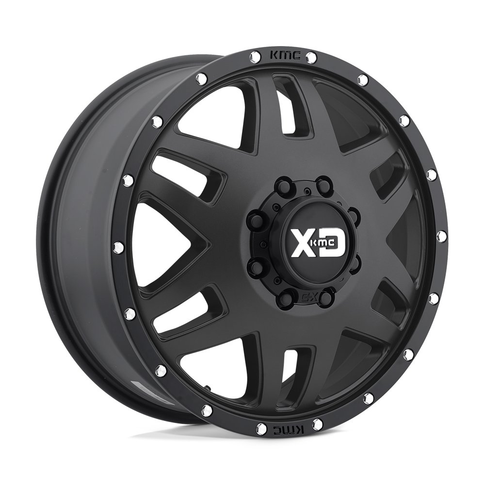 XD XD130 MACHETE DUALLY 20X7.5 142 8X165.1 SATIN BLACK WITH REINFORCING RING C-BORE 121.5