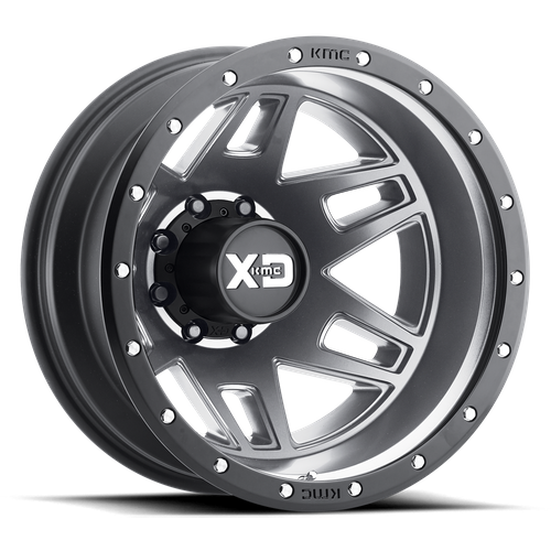 XD XD130 MACHETE DUALLY 20X7.5 142 8X170/8X6.7 Matte Gray Black Ring