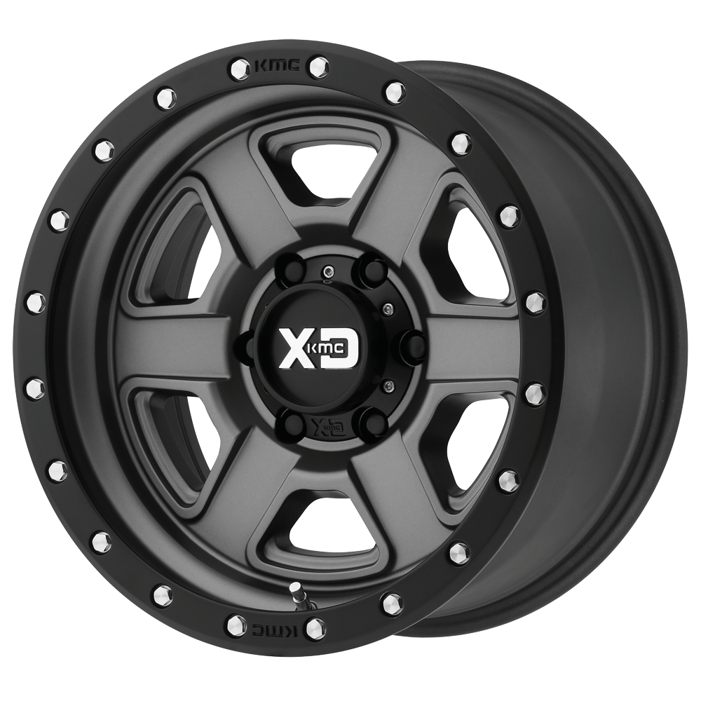 XD XD133 FUSION OFF-ROAD 18X9 0 6X139.7/6X5.5 Satin Gray With Satin Black Lip